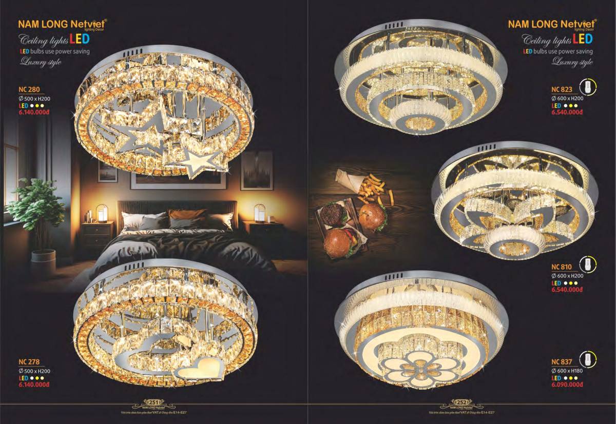 Đèn trang trí NAM LONG Catalogue và Bảng giá tại Bình Dương /Page 20